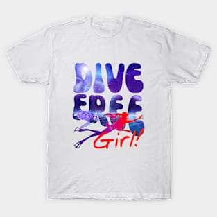 Dive Free Girl T-Shirt